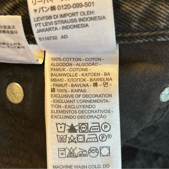 Levi's Premium Middy Straight Jeans in No Service Black size 29 - Picture 9 of 16